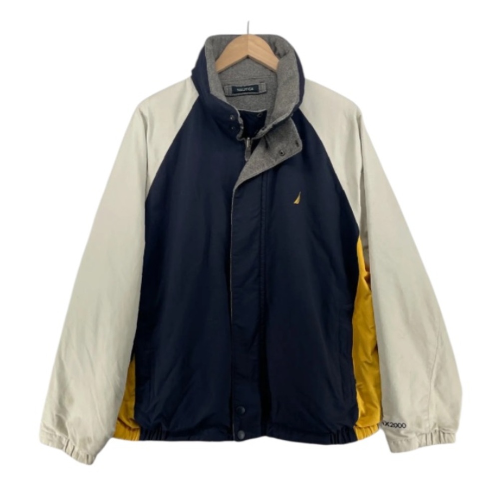 Nautica Vintage NX2000 reversible bomber zip up jacket